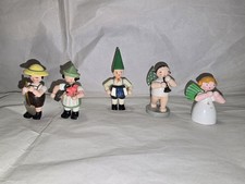 Vintage Erzgebirge / Wendt Miniature Wooden Hand Painted Figures From Germany picture
