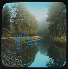 Photo DINAN ON THE UPPER RANCE BRITTANY FRANCE C1920 Magic Lantern Slide picture