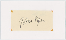John Piper Autographed Signed Index Card AMCo COA 24539 picture