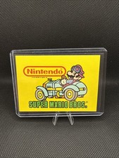 1989 Topps Nintendo Super Mario Bros. #33 Rookie Sticker Card Mario Kart Mint picture