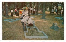Sharon Massachusetts 1950s Camp Sacred Heart Miniature Golf Standard Postcard picture
