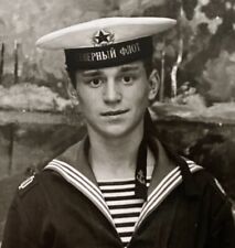 Handsome Sailor Young Guy Affectionate Man Gay Interest Vintage Photo Portrait picture