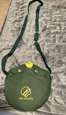 Vintage Girl Scouts Canteen With Original  Green Cover. 70’s picture