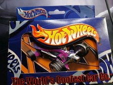 2001 Hot Wheels Two Decks of Bicycle Playing Cards In Collectible Tin Box NEW picture