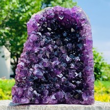 2.2LB Natural Amethyst geode quartz cluster crystal specimen Healing picture
