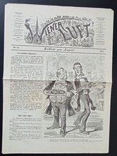 Austria 1877 satirical newspaper WEINER LUFT picture