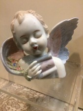 Vintage Antique Porcelain Wing Angel Figurine Angels picture