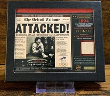 1994 Nancy Kerrigan Attack Joe Louis Arena Locker Room Wood Relic BFT picture