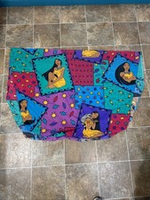 Vnt Disney Pocahontas Meeko 90s Made In USA Twin Fitted Patchwork Sheet  Read picture