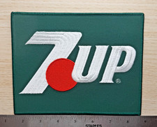 7 Up Crisp Jacket Embroidered Uniform Iron-on Patch ~7'' RARE picture