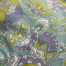 Vintage 1960s Double Knit Fabric; Paisley Print, 60”, 2 yards picture