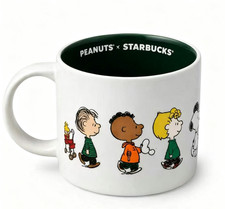 In Hand* Starbucks Peanuts Snoopy White Green Mug Limited Edition 414ml picture