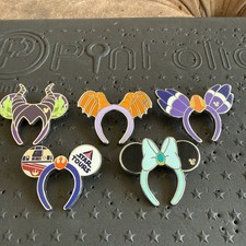 2026 Disney WDW Hidden Mickey Headbands Wave A 5 Pin Set- NO CHASER picture
