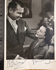 Laurence Olivier / Vivien Leigh / Gone With The Wind. / Rare Hand Signed Photo picture