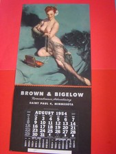 Extremely Fine--Mint Elvgren Vintage Sample Pin Up Calendar picture
