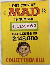 MAD MAG: December 1968 No. 123; VG  Condition, In SLV Has Pen Mark, Wear picture