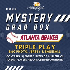 Mystery Grab Box - Atlanta Braves MLB Autographed Triple Play picture