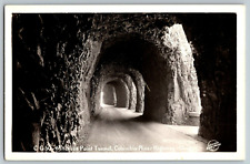 RPPC Vintage Postcard - Oregon - Mitchell Point Tunnel, Columbia River picture