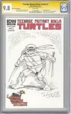 IDW TMNT #1 2011 - Detroit Fanfare Sketch Cover - Sketch by Stan Sakai - CGC 9.8 picture