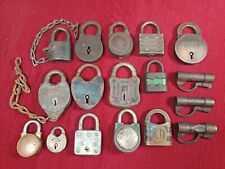 Lot 17 Vintage Antique Padlocks Locks Duro, Fraim, Yale. Bell, Master, Romer Co picture