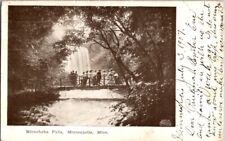 Postcard Minnehaha Falls Minneapolis MN Minnesota 1907 Victorian           E-462 picture