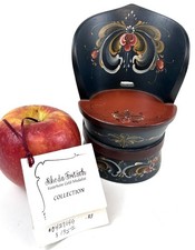 💯🔥Gold Medal Mini Kubbestol Norwegian Chair Rosemaling Rhoda Fritsch Telemark picture