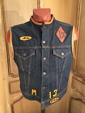 LEVIS 557 Type II XL Jeans Jacket 60's Motorcycle Hells Angels Club Gang Vest picture