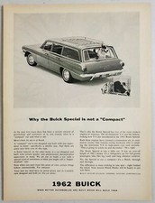 1962 Print Ad Buick Special Station Wagons Dog in Car,Puppies in Crate picture