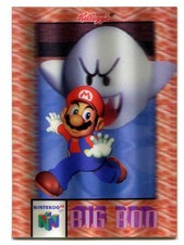 1996 Kelloggs Nintendo 64 Super Mario Avoiding Big Boo 3-D Lenticular Rare picture