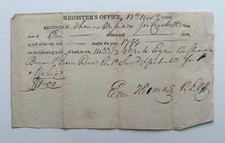 1800 Kentucky Register's Office Land Tax Receipt – 1,433⅓ Acres on Green River picture