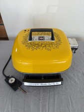 Vintage Hoover Tri-Pan Electric Skillet Fry Pan with Broiler Lid Yellow picture