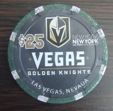 $25 New York New York Casino Las Vegas, NV Vegas Golden Knights Casino Chip picture