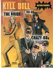 2004 Action Figures Toy PRINT AD ART - KILL BILL - The Bride Go-Go Crazy - 88s picture