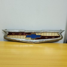 1956-1958 CHEVROLET TRUNK LID EMBLEM 3722450 picture