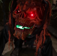 Crouching Monster Animated Halloween Prop Animatronic Decoration 2 Foot Tall picture