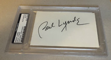 Paul Lynde Autographed Vintage Index Card PSA/DNA Certified Authentic Autograph picture