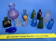 12 Vintage Antique Glass Medicine Bitters Bottle Lot picture