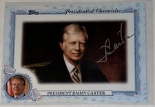 2015 Topps Archives Presidential Chronicles Jimmy Carter Signed Autograph Card picture