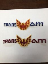 New VINTAGE PONTIAC TRANS AM IRON ON EMBROIDERED PATCH Buy  1 Or Both picture