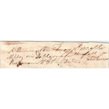 1810 Handwritten Letter Thomas Miller John Turner Dummerston VT AF2-A3 picture