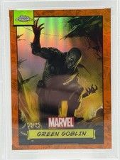 Topps 2024 Chrome Marvel Green Goblin #101 Orange Refractor 03/25 PSA 9 picture
