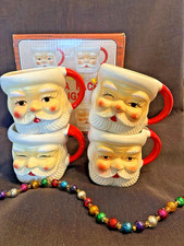 2 Vintage Santa Claus Face Mug (reserved for Cindy) picture