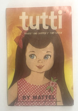 Vintage 1965 Mattel Barbie®/Tutti (Barbies Sister) Fold Out Insert Booklet ~ EXC picture