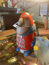 VINTAGE 1975 BUDWEISER BUD MAN STEIN HOLLOW HEAD CS1 CERAMARTE BRAZIL 7.5
