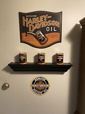 Wooden Harley Davidson Motor Oil Sign(s) picture