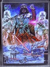 2026 Topps Star Wars Galaxy - Darth Vader at Hoth #45 - Mojo Refractor /50 picture