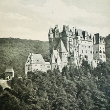 Antique Burg Eltz Castle Germany Postcard 1918 Eltz Castle Real Photo picture