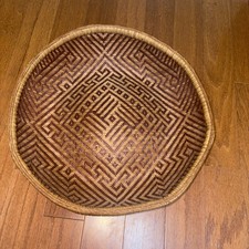Vintage Hand Woven Basket Made In The People’s Republic Of China In 1949 picture