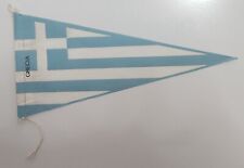 GREECE 🇬🇷 VINTAGE FLAG PENNANT CIRCA 1960's picture