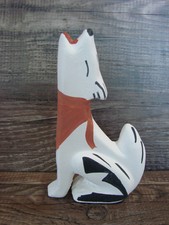 Small Native American Hand Painted Acoma Coyote Pottery by Chino picture